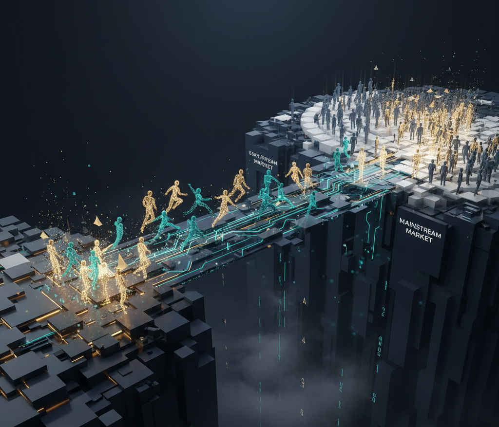 عبور الفجوة: إتقان الانتقال من المتبنين الأوائل إلى الأسواق السائدة