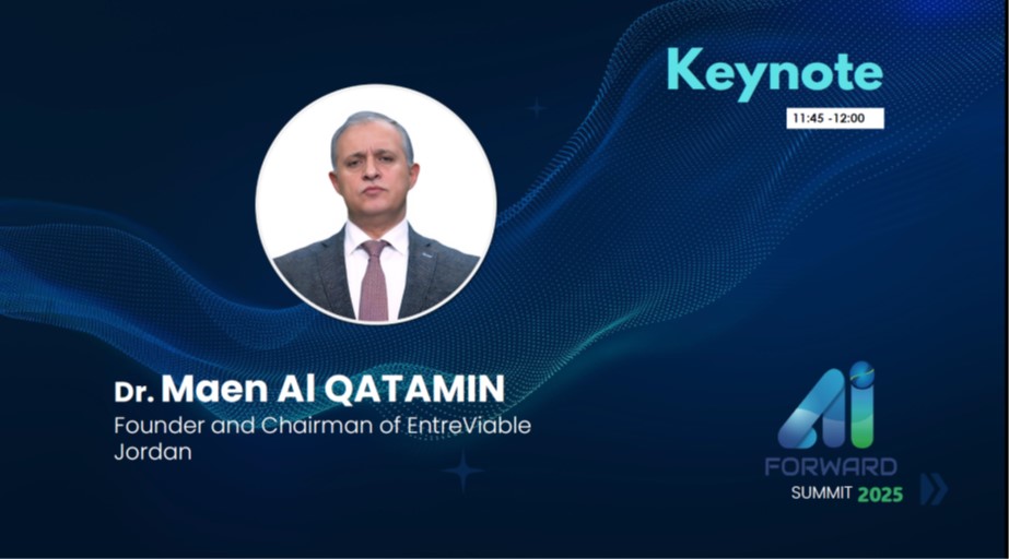 القطامين متحدثًا رئيسيًا في قمة الذكاء الاصطناعي نحو المستقبل 2025 (AI Forward Summit) في تونس